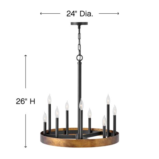 Wells 3866WA - Medium Single Tier - Black