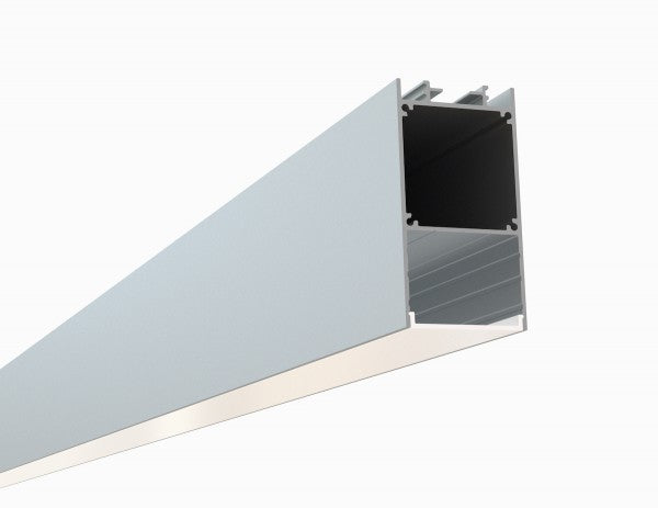 LED Channel - 535ASL - Slim Linear Pendant, 10 ft - Silver