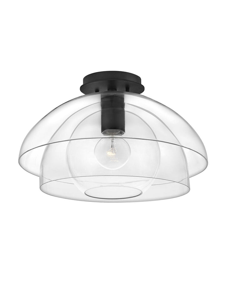 Lotus 39061BLK - Medium Convertible Semi-flush Mount