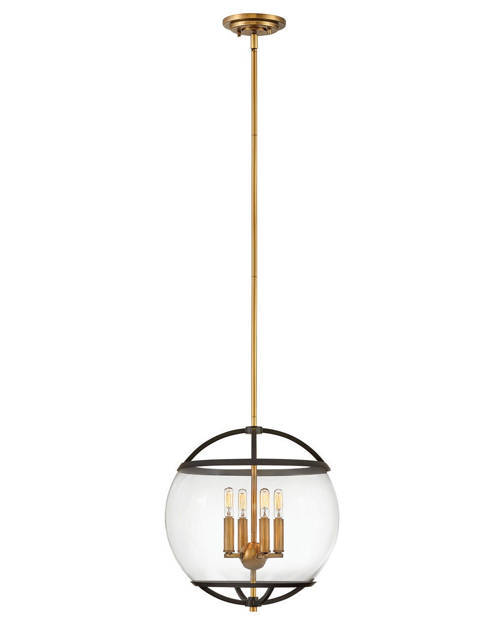 Calvin 3934BK - Medium Orb Pendant - Black