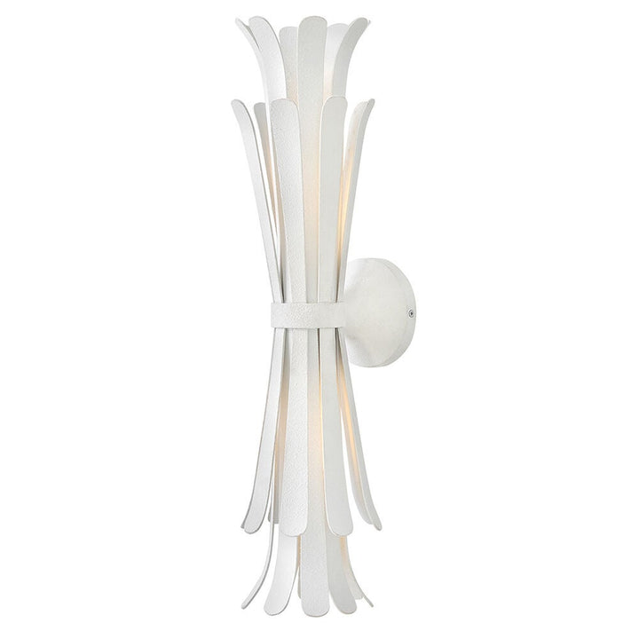 Reina 47690TXP  Large Two Light Sconce - Silver