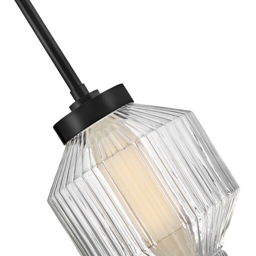 Reign FR41467BK  Small LED Convertible Pendant - Black