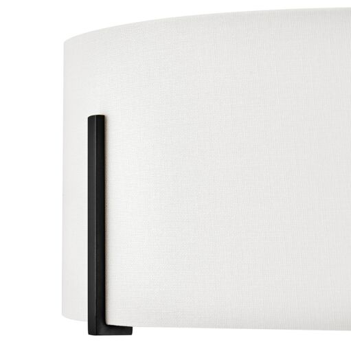 Halle 47573BK Medium Semi-Flush Mount - Black