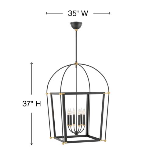 Selby 4056BK- Large Open Frame - Black