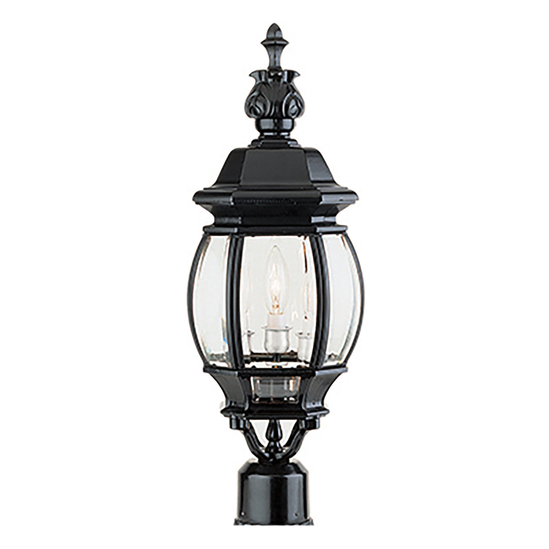 Parsons 3-Light Traditional French-inspired Post Mount Lantern Head - Black