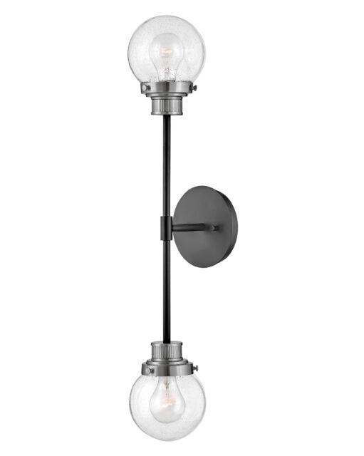 Poppy 40692BK-BN - Large Two Light Sconce