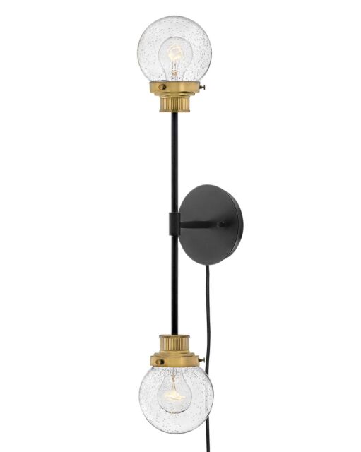 Poppy 40692BK - Large Two Light Sconce