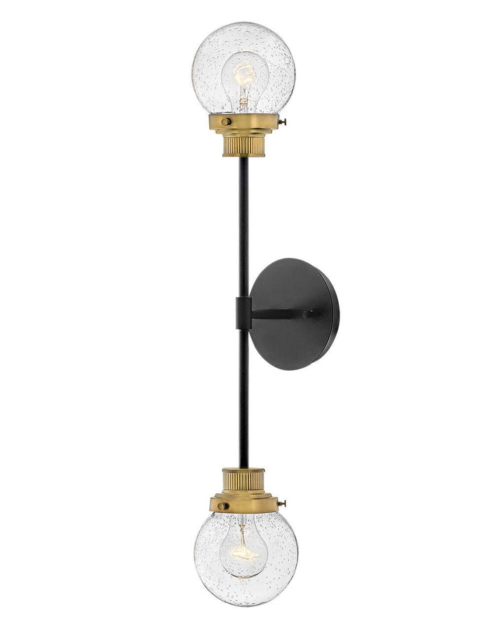 Poppy 40692BK - Large Two Light Sconce