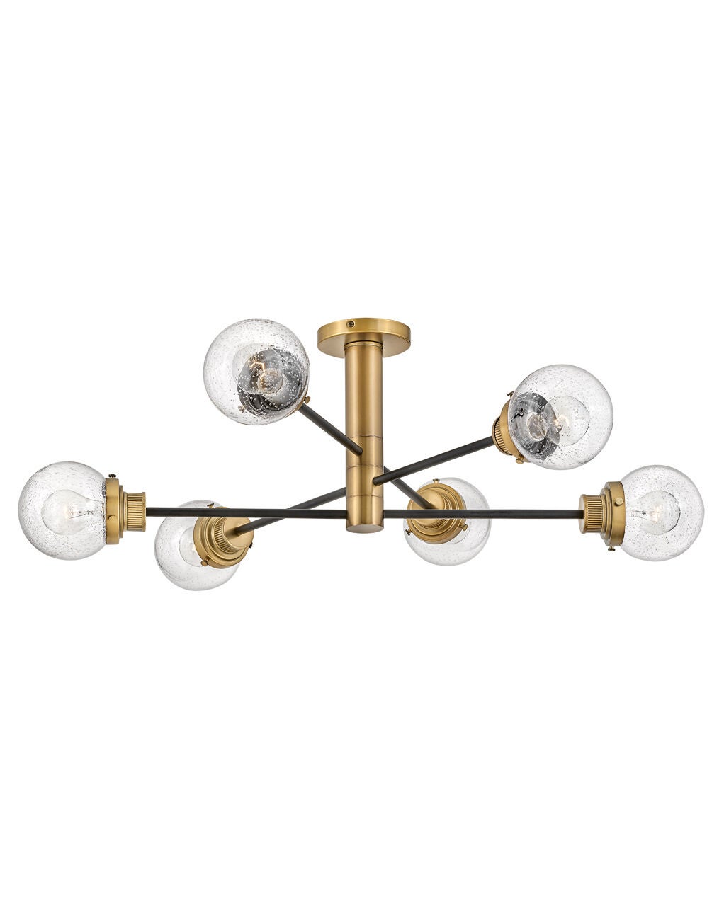 Poppy 40696BK - Large Adjustable Semi-flush Mount