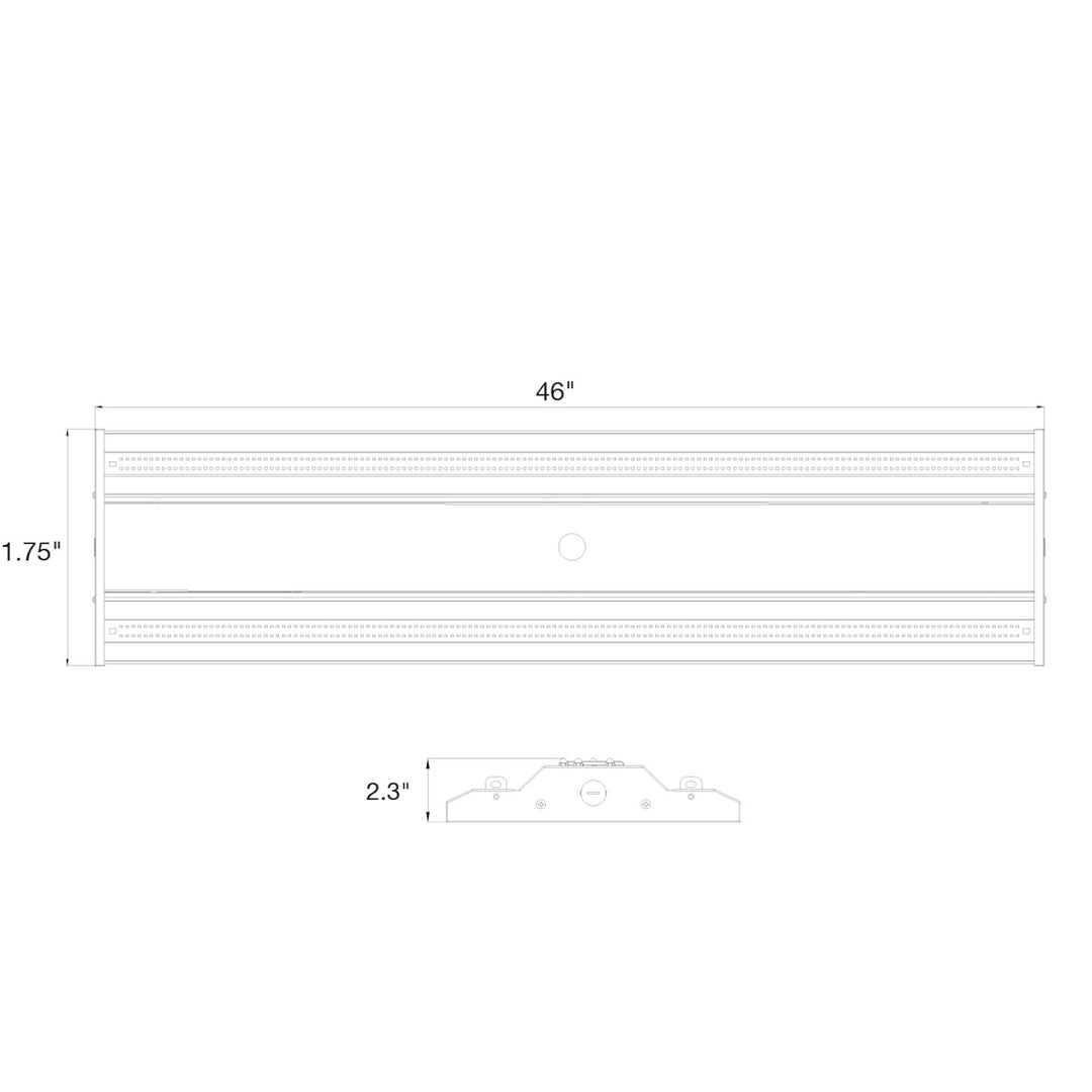 Linear Highbay: 4ft,  Bolt-Line 3-Power Select 220W/200W/180W - White