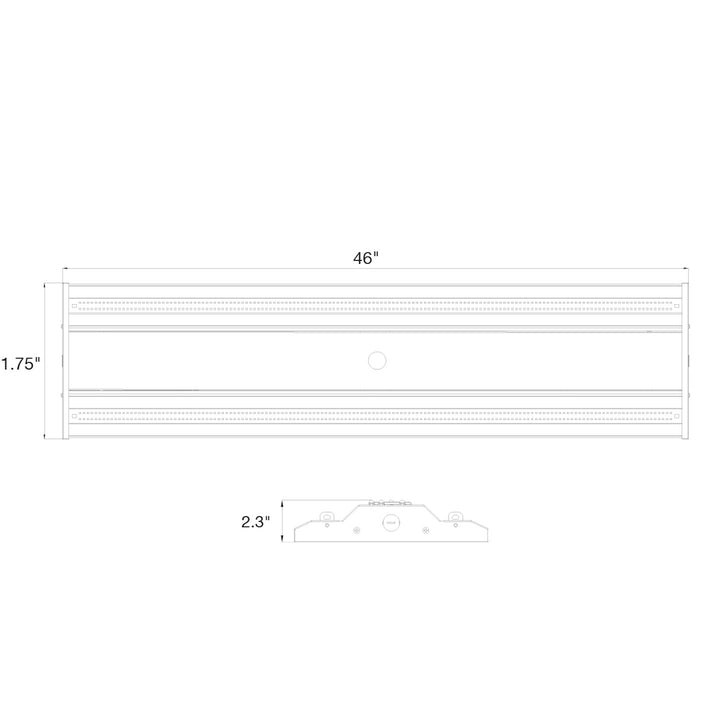 Linear Highbay: 4ft,  Bolt-Line 3-Power Select 220W/200W/180W - White