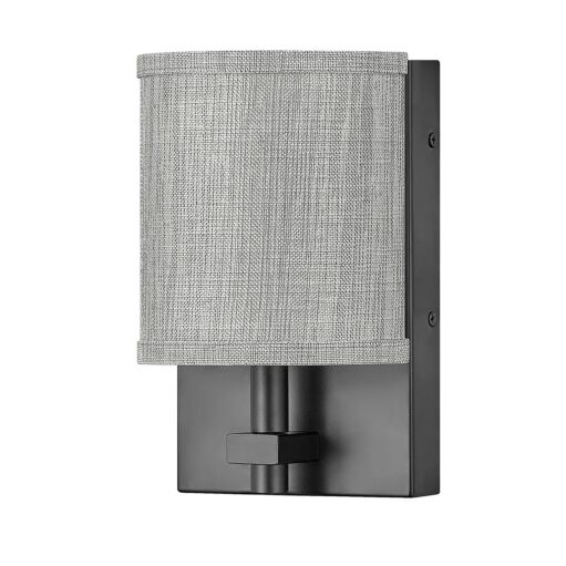 Avenue Heathered Gray 41009BK - Small Single Light Sconce