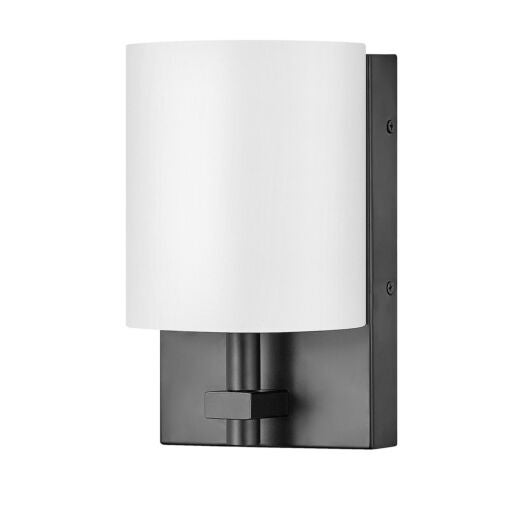 Avenue White Acrylic 41011BK - Small Single Light Sconce