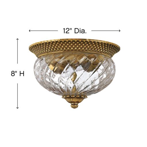 Plantation 4102BB - Small Flush Mount