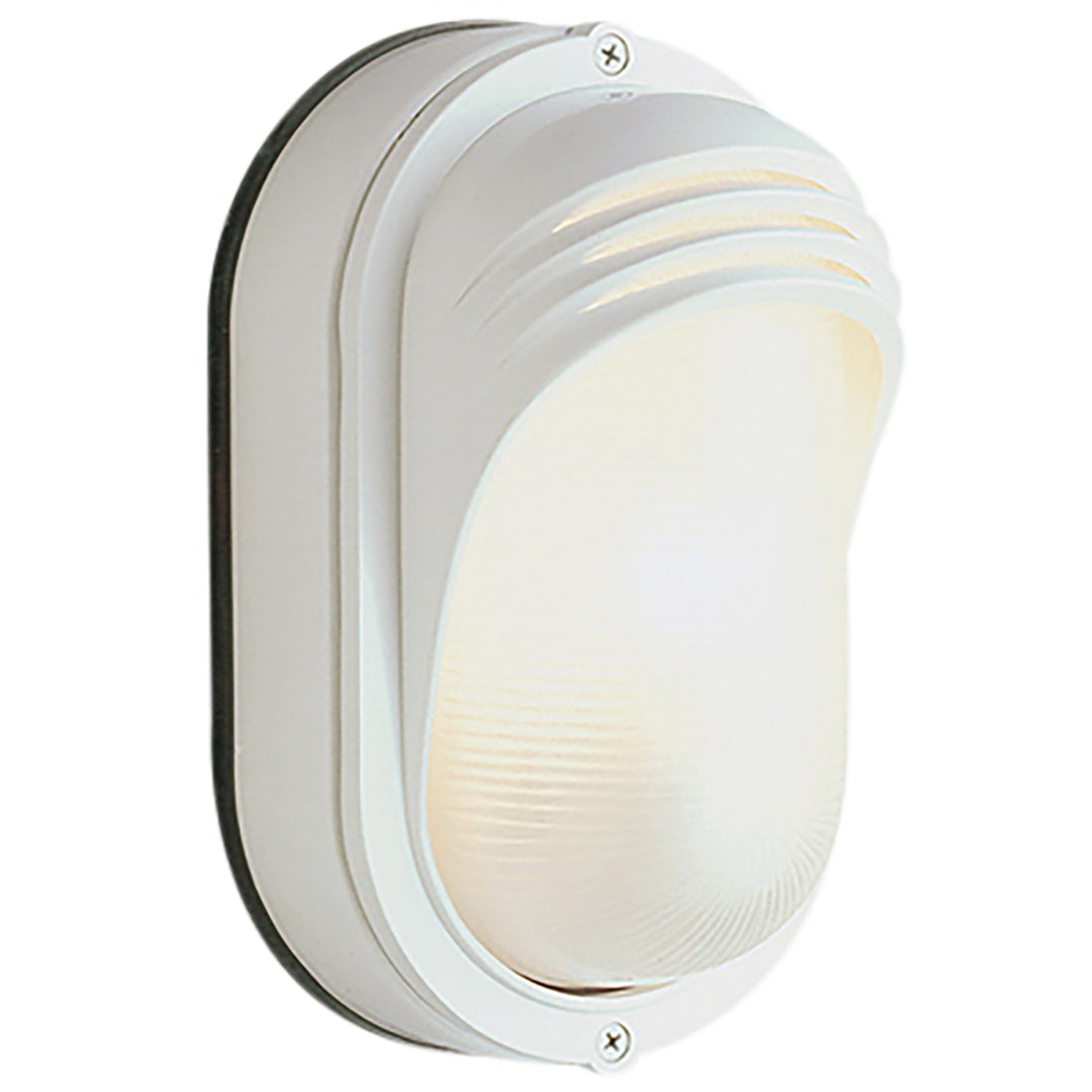 Fringe 8.5-In. High Oval Pocket Wall Lantern Light - White