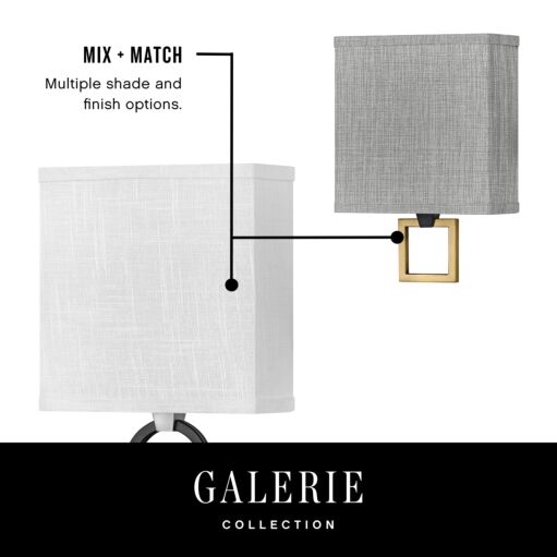 Link Off White 41302BK - Medium Single Light Sconce