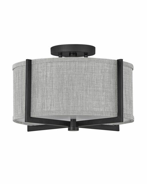 Axis Heathered Gray 41705BK - Medium Semi-Flush Mount