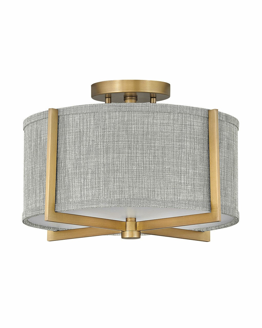 Axis Heathered Gray 41705HB - Medium Semi-Flush Mount