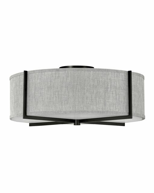 Axis Heathered Gray 41709BK - Large Semi-flush Mount