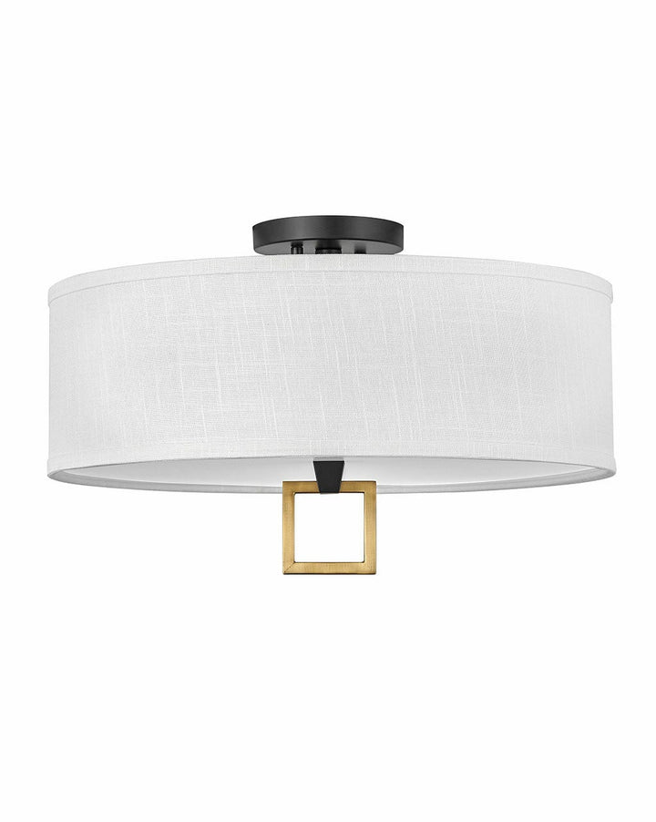 Link Off White 41808BK - Medium Semi-flush Mount