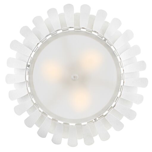 Reina 47693TXP  Medium Semi-Flush Mount - White