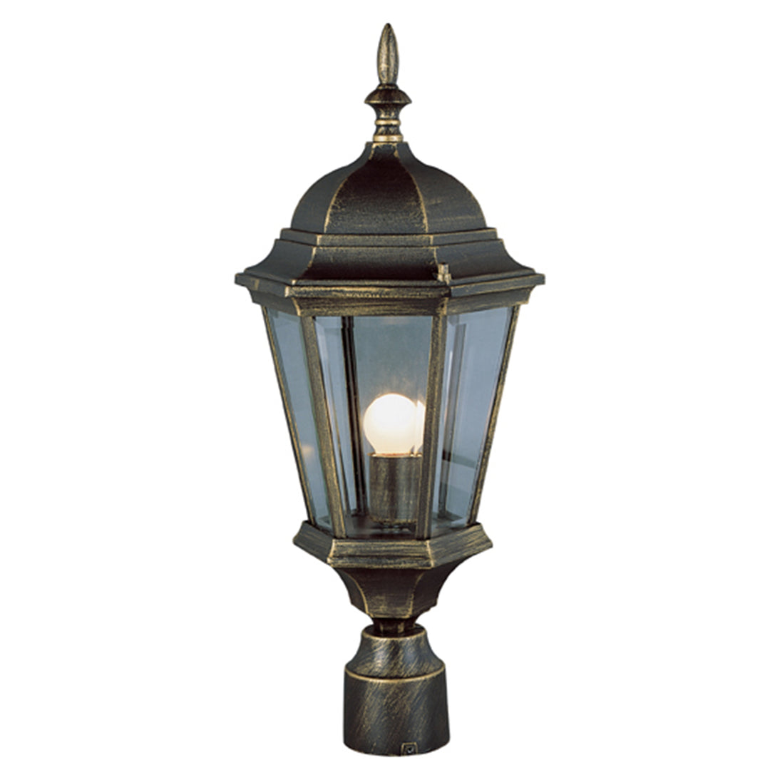 San Rafael 22" Postmount Lantern - Black