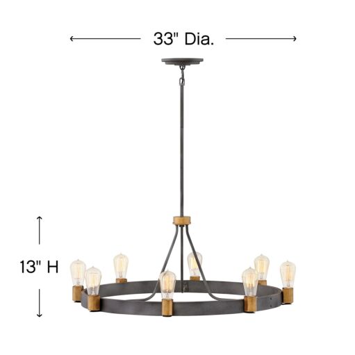 Silas 4268DZ -  Large Single Tier - Bronze