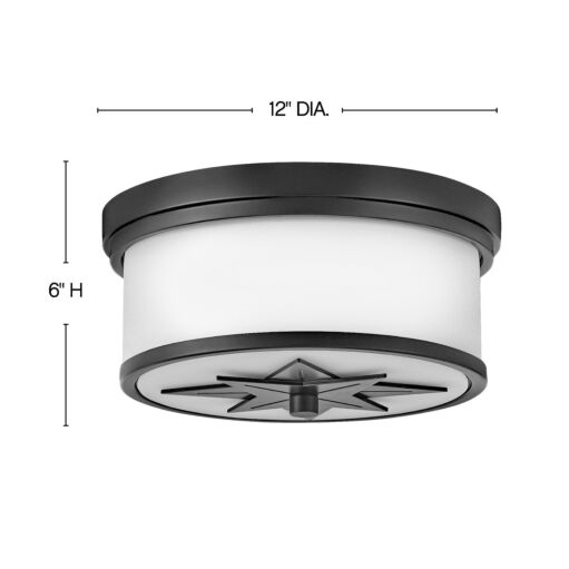 Montrose 42801BK - Small Flush Mount