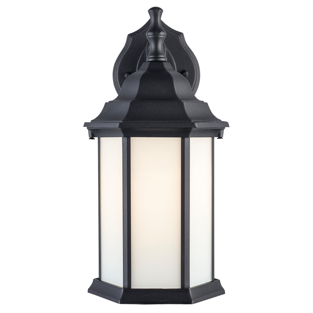 Cumberland 1 - Light 12.5" Wall Lantern - Black / Frosted