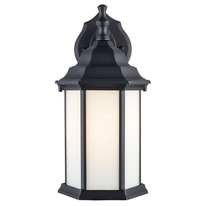Cumberland 1 - Light 12.5" Wall Lantern - Black / Frosted