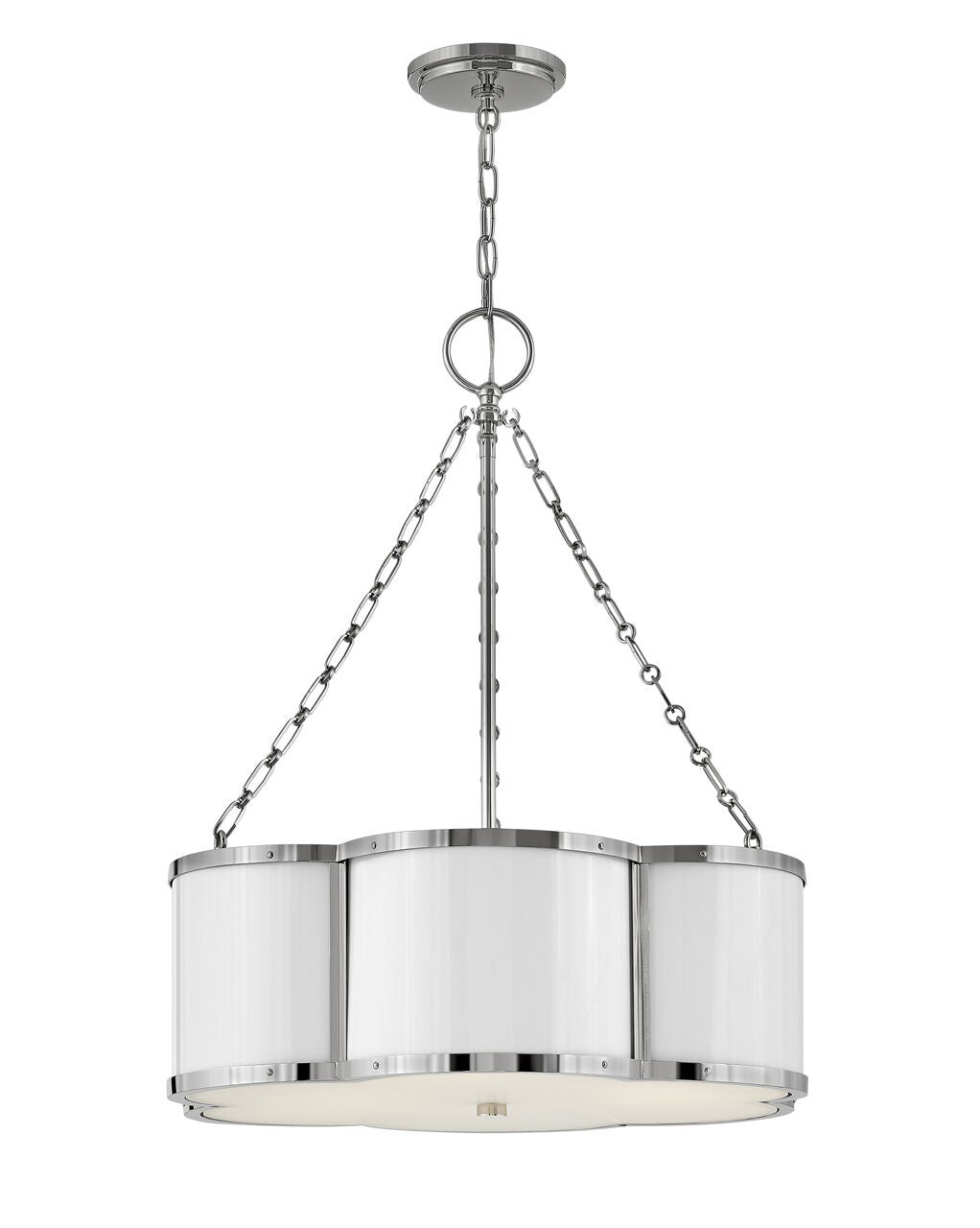 Chance 4446PN - Small Drum Chandelier - Grey