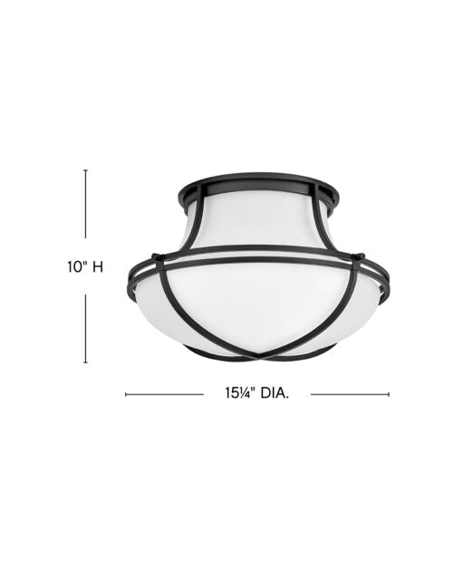 Saddler 44491BK - Medium Flush Mount