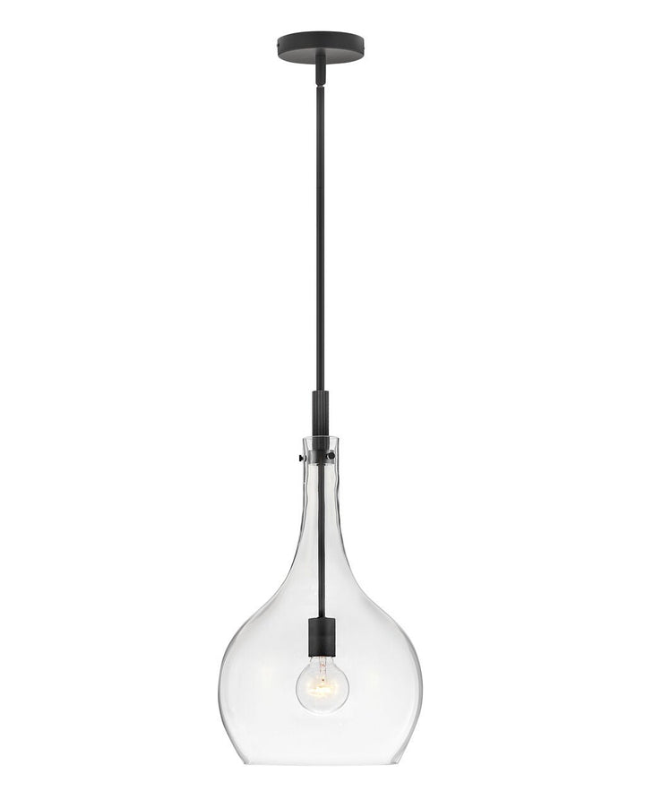 Ziggy 4457BK-CL - Medium Pendant - Black