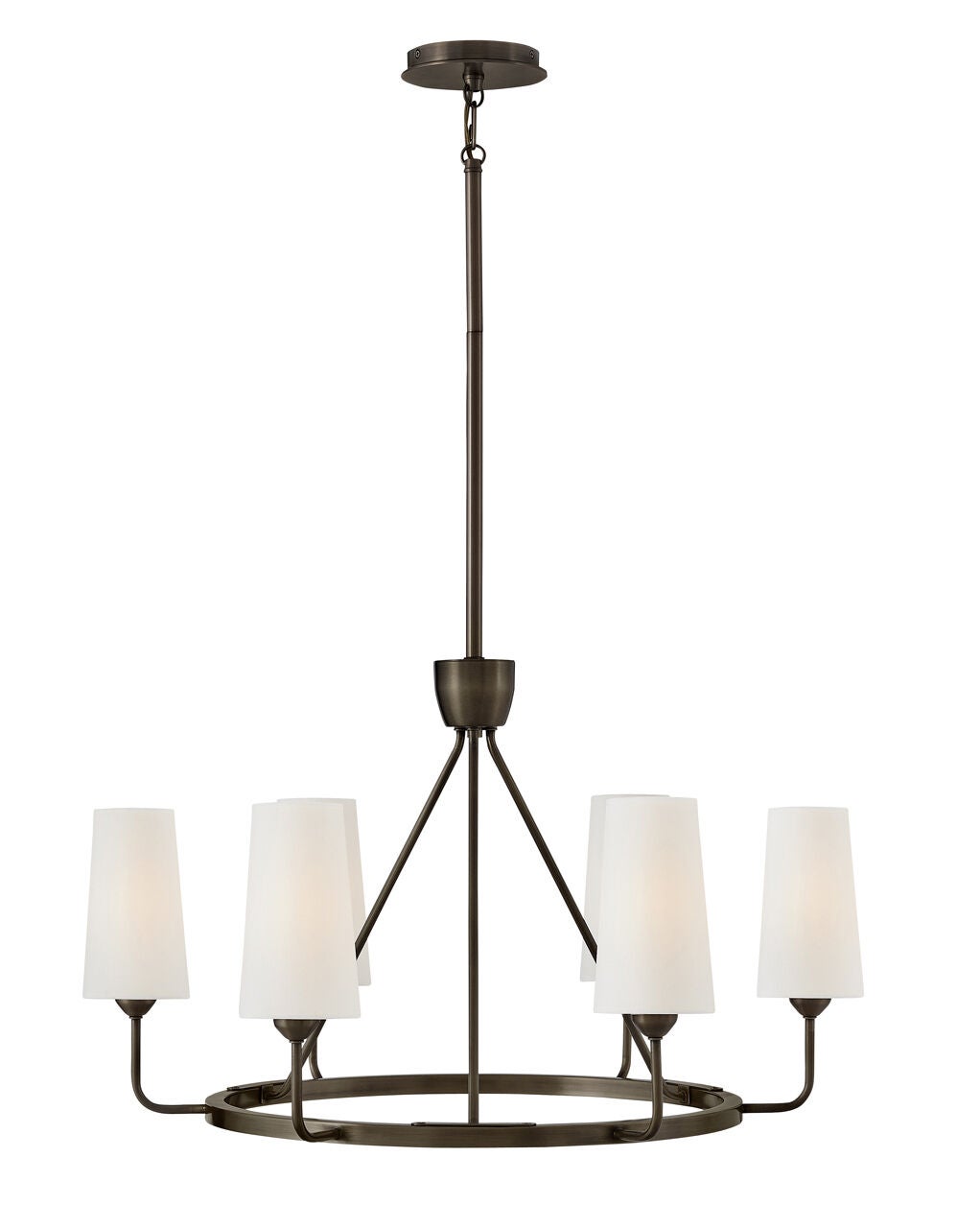 Lewis 45006BX Medium Single Tier Chandelier - Black