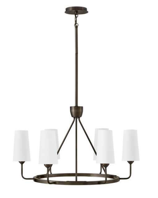 Lewis 45006BX Medium Single Tier Chandelier - Black