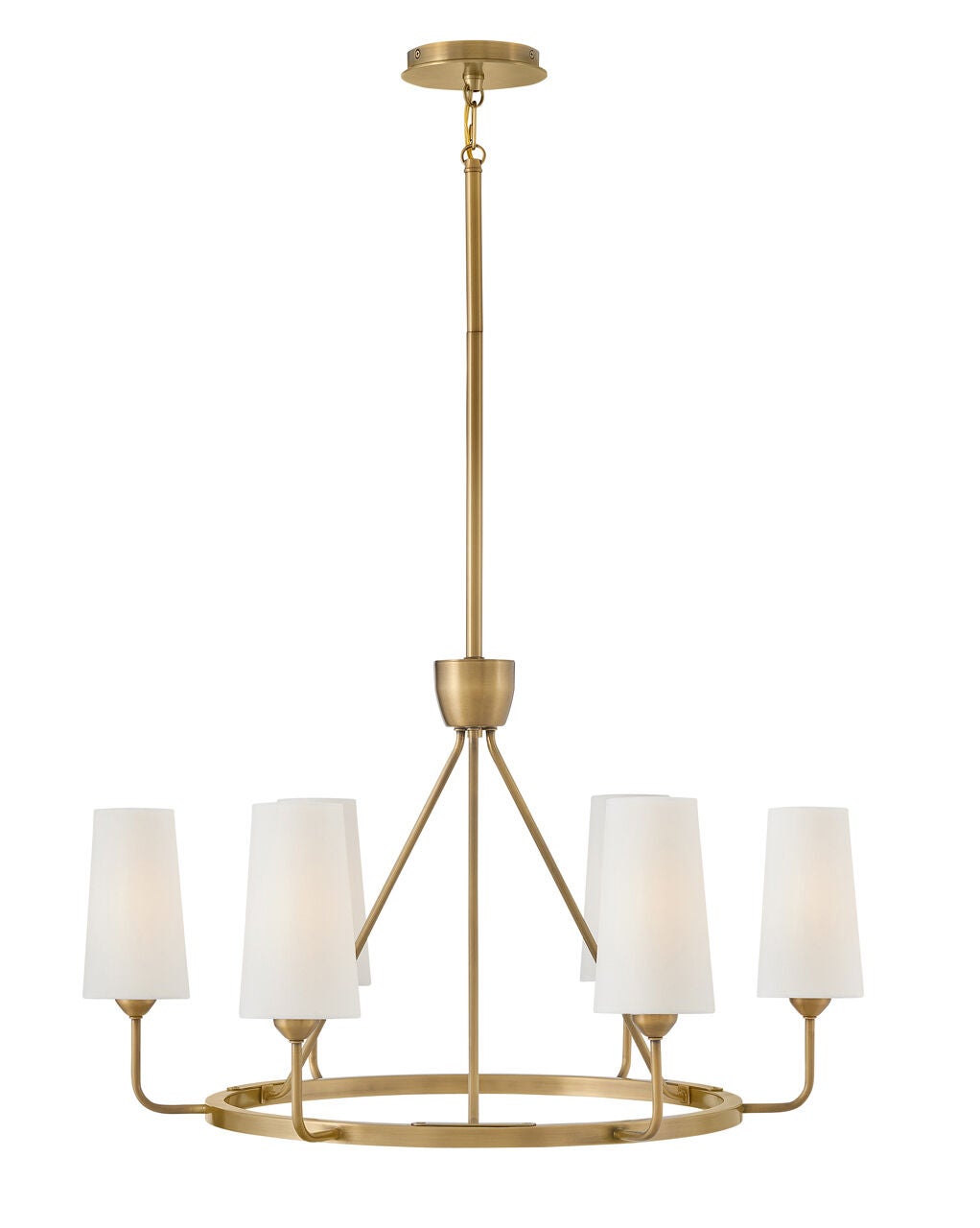 Lewis 45006HB Medium Single Tier Chandelier - Bronze