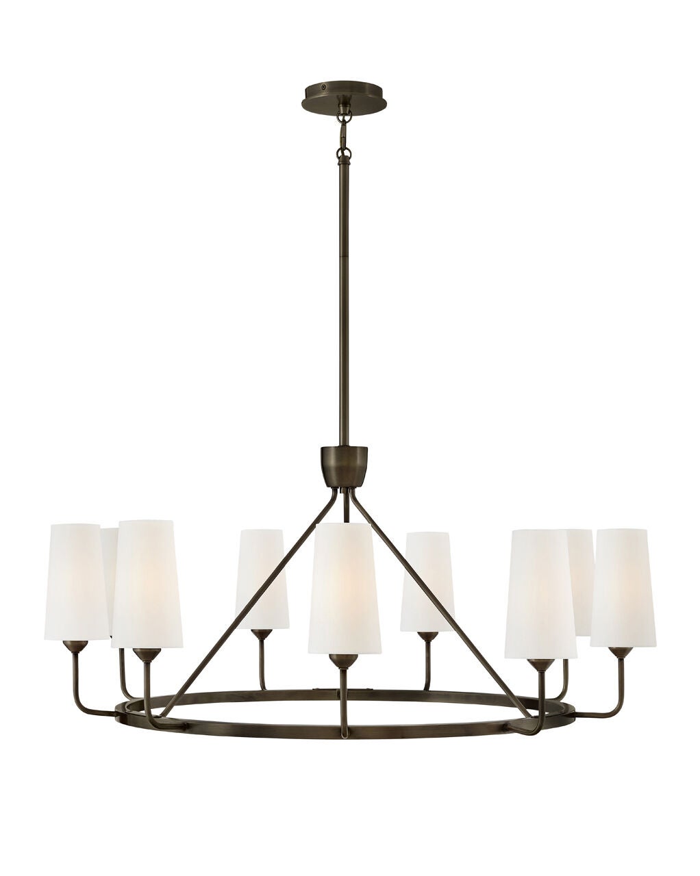 Lewis 45009BX - Large Single Tier Chandelier - Black