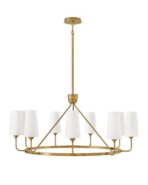 Lewis 45009HB - Large Single Tier Chandelier - Copper