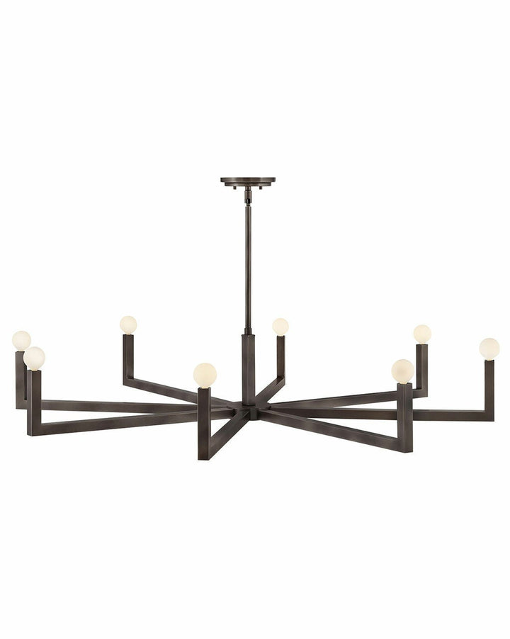 Ezra 45049BX - Large Single Tier Chandelier - Black