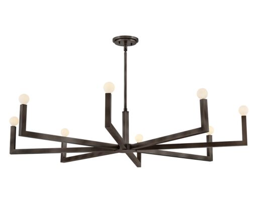 Ezra 45049BX - Large Single Tier Chandelier - Black