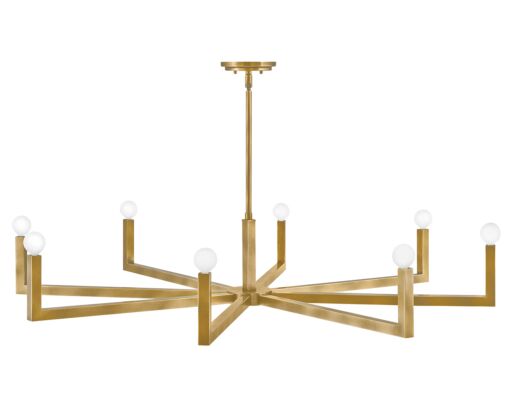 Ezra 45049HB - Large Single Tier Chandelier -  Bronze