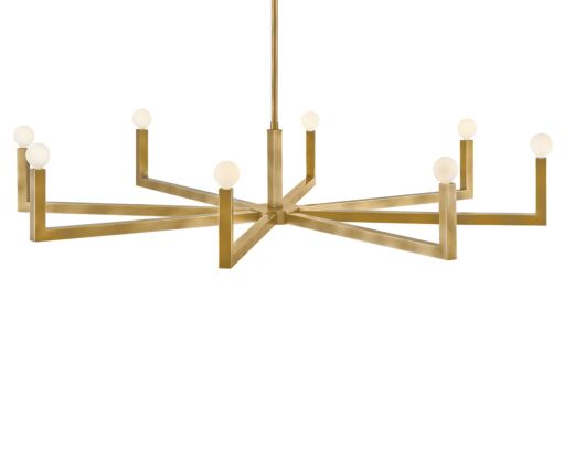 Ezra 45049HB - Large Single Tier Chandelier -  Bronze