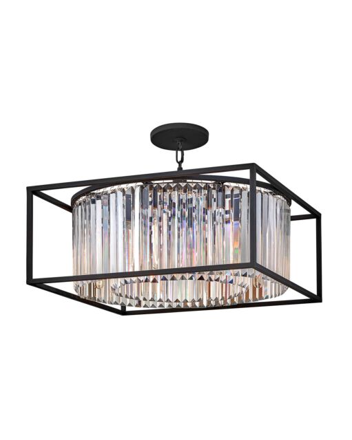 Giada 4555BK - Medium Convertible Drum Chandelier