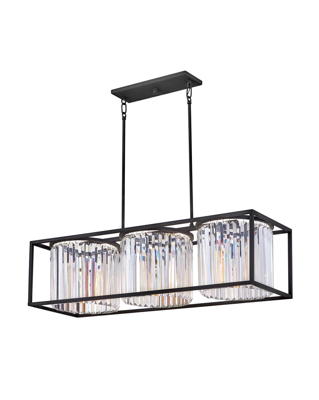 Giada 4556BK Small Three Light Linear- Black