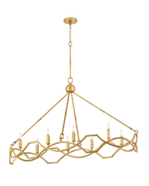 Leona 45785DA - Medium Eight Light Linear - Bronze