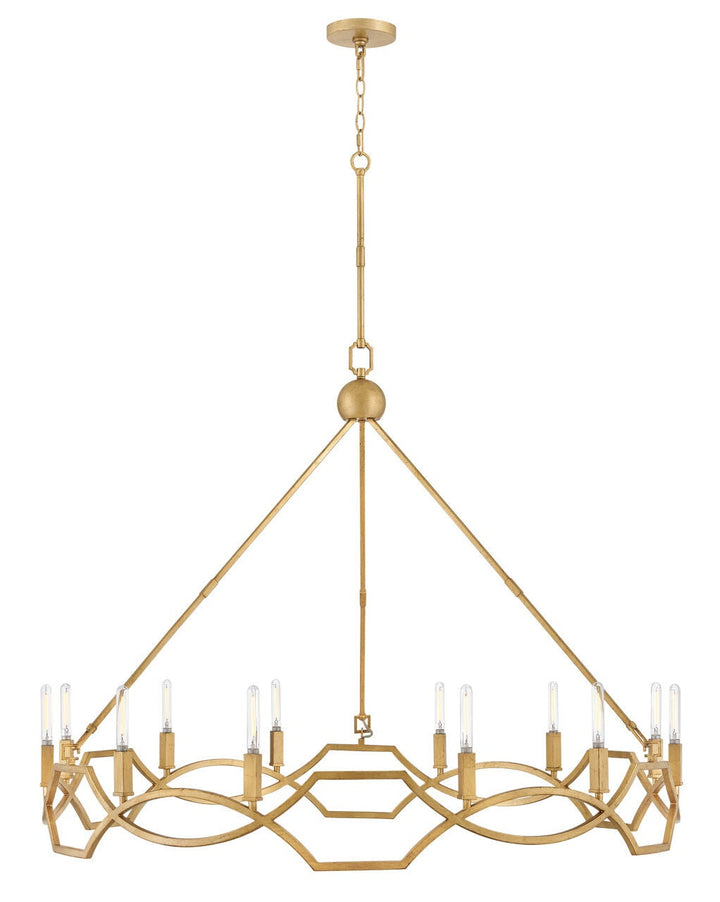 Leona 45786DA - Large Chandelier - Bronze