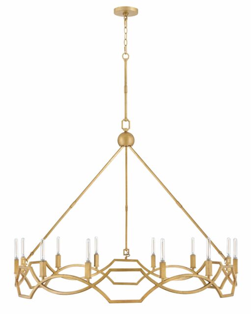 Leona 45786DA - Large Chandelier - Bronze