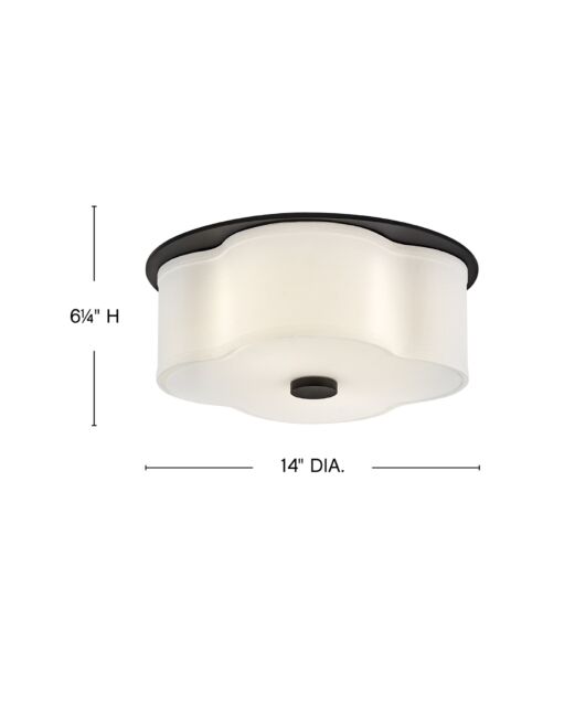 Delaney 46441BK - Medium Flush Mount