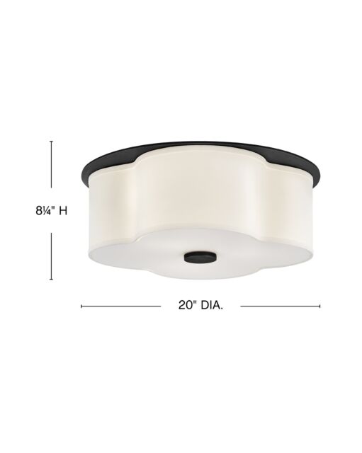 Delaney 46443BK - Medium Flush Mount