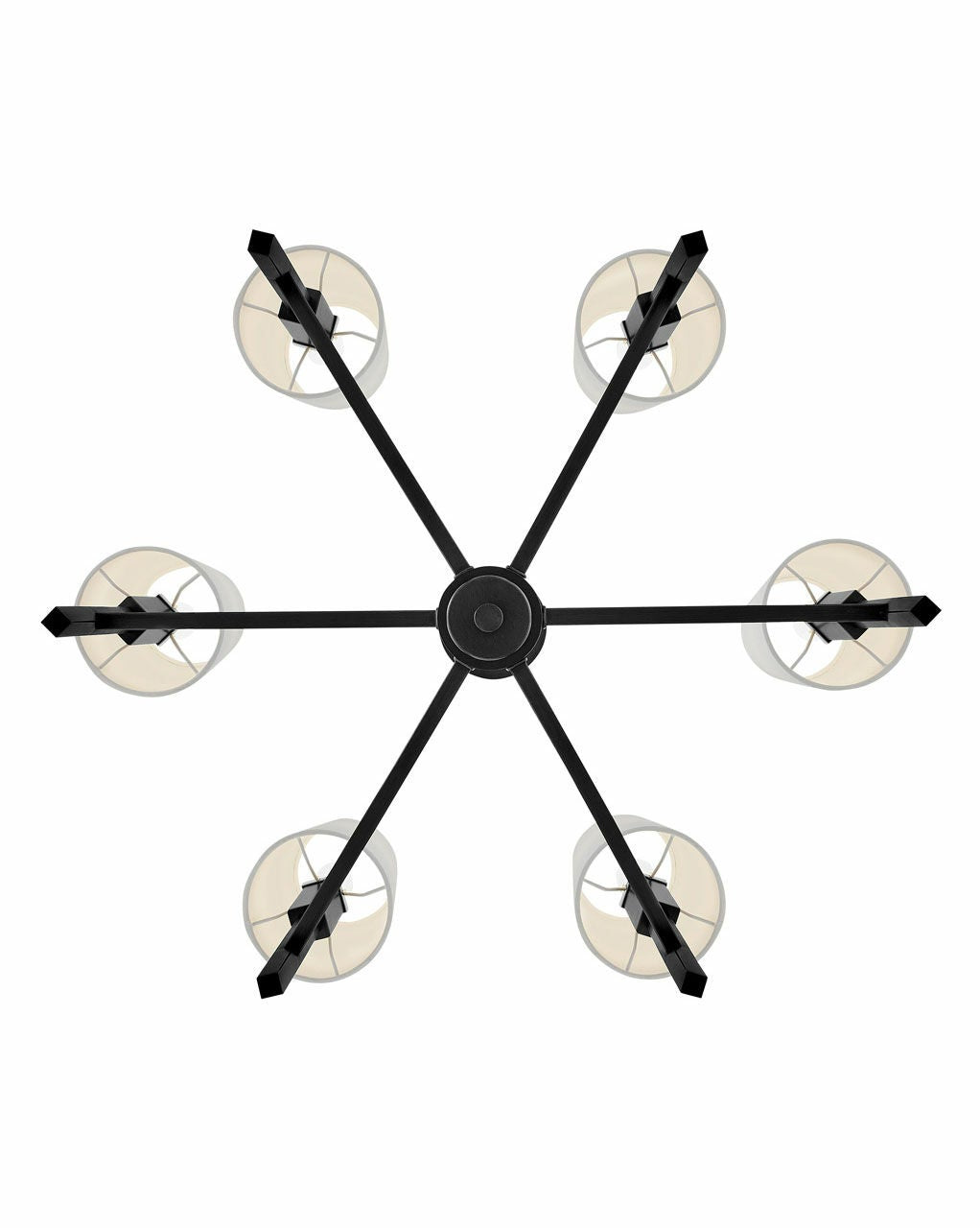 Fenwick 46455BK - Medium Chandelier - Black